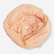 Női viszkóz-pamut crash loop sál, üni, rózsaszín színben