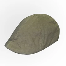 Férfi vászon gatsby sapka, 3178869, olív, M/57