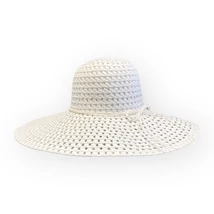 Női szellős papírszalma kalap, 3668026, fekete színben