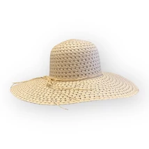 Női szellős papírszalma kalap, 3668026, natúr színben