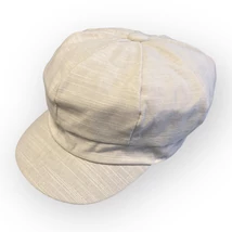 Női vászon sildes sapka, 3678963, natúr színben