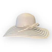 Női szalma kalap, 5489, tojáshéj színben