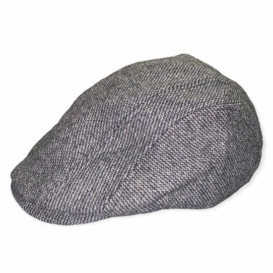 férfi gyapjú szövet flat cap sapka