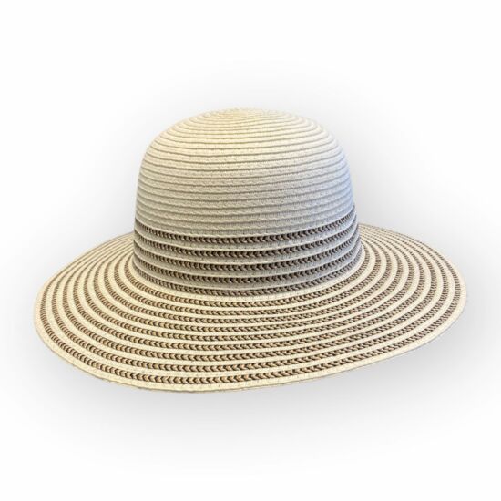Női papírszalma kalap, 3668960, ekrü/natúr színben