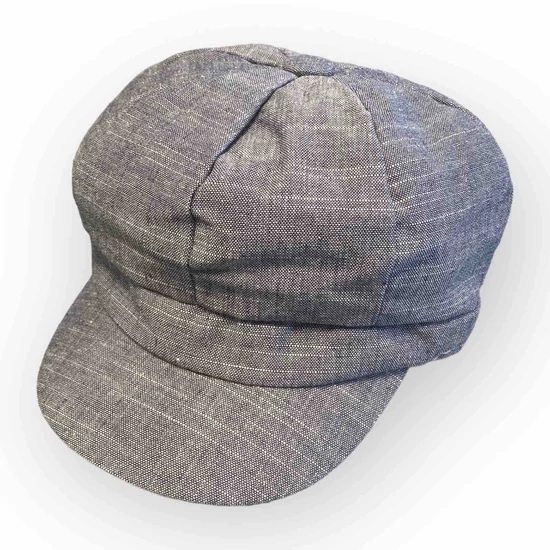 Női vászon sildes sapka, 3678963, kék színben