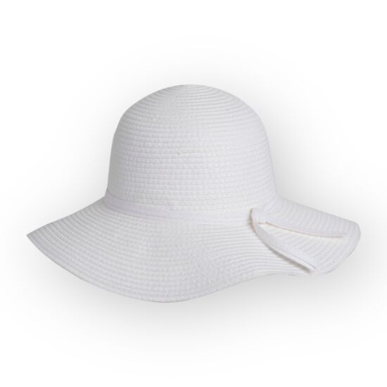 Női szalma kalap, 5541, fehér színben