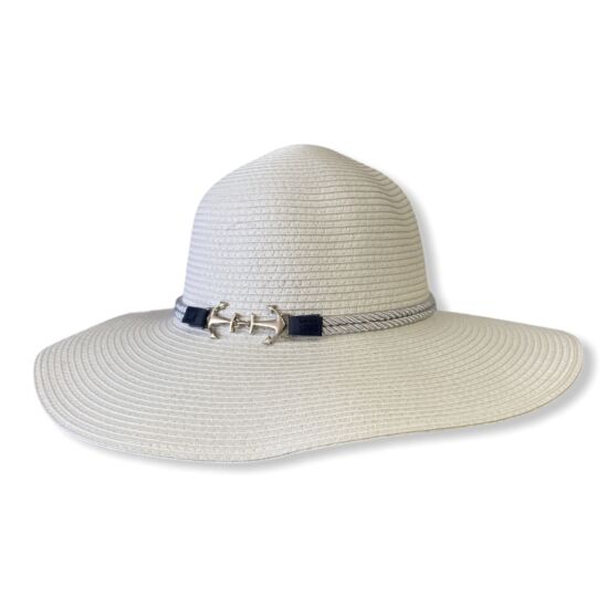 Női szalma kalap, 5674, fehér